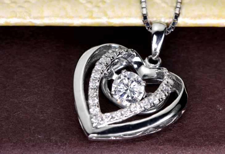 【日替り大特価】<Twinkle setting diamond> K18WG 0.21ct トゥインクルセッティングダイヤモンドネックレス【10月19日20時販売開始】