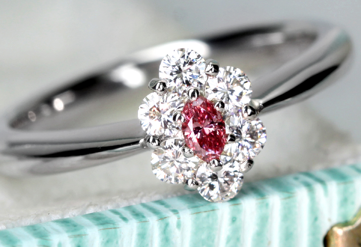 jewel planet 公式サイト / 【特別価格】モニッケンダム PT900 0.075ct Fancy Vivid Pink SI-1