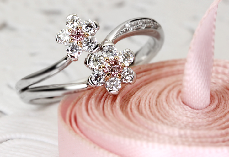 jewel planet 公式サイト / PT900 0.062ct FANCY INTENSE PINK SI2 ...