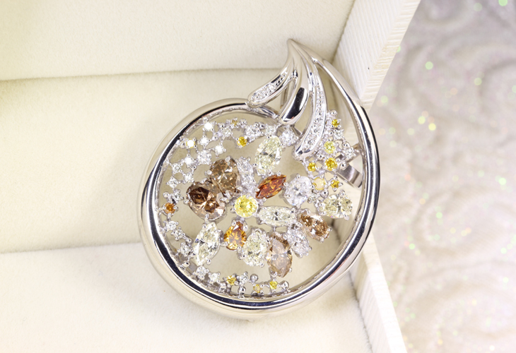 ジュエリー通販ジュエルプラネット【日替り大特価】K18　Total0.5ct　プリンセスカットダイヤモンドリング【10月8日20時販売開始】