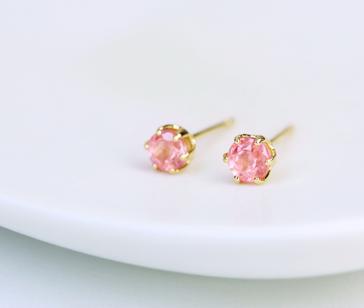 jewel planet 公式サイト / ロードクロサイト ピアス 0.32ct K18