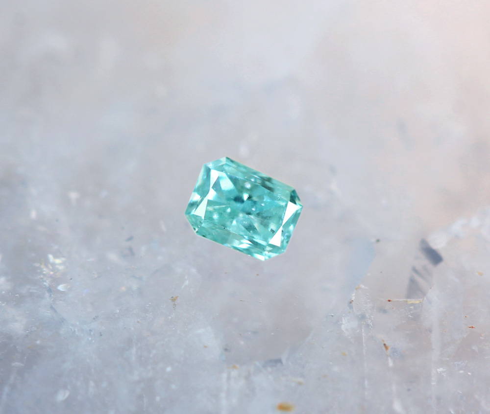 FANCY BLUE GREEN 0.318ct X/RT0019/CGL