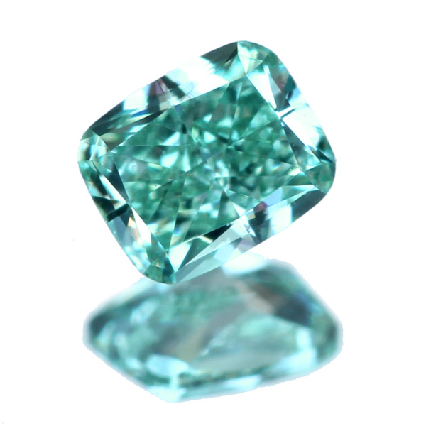 カラーダイヤ☆FANCY INTENSE GREEN SI2 0.336ct