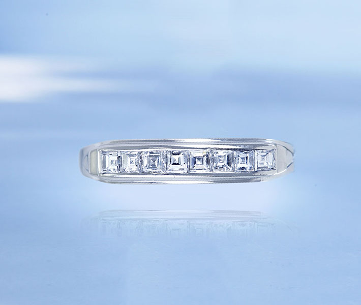 [新春セール] スクエアカットダイヤモンド 0.3ct　Pt900　リング