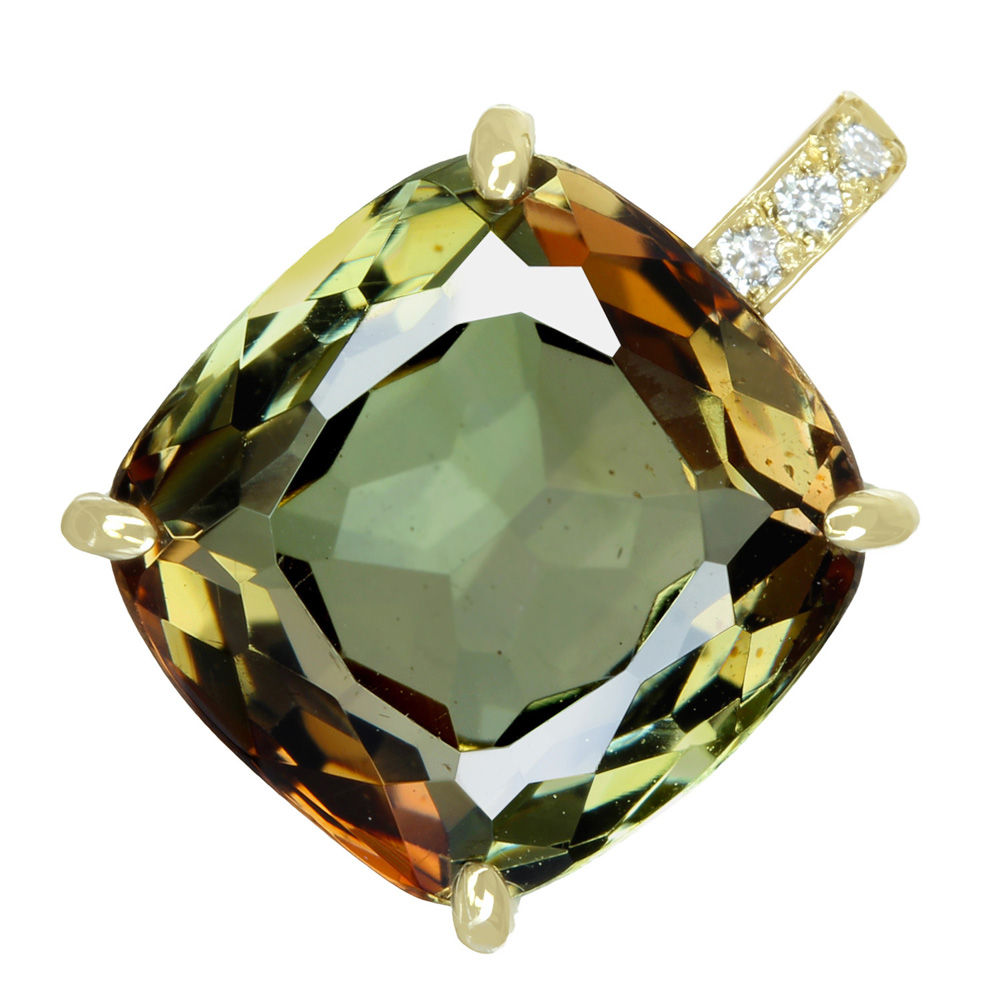 jewel planet 公式サイト / 【HANDMADE】【レアストーン】K18YG アンダリュサイト 4.18ct ダイヤモンド 0.016ct  ペンダントトップ アンダルサイト