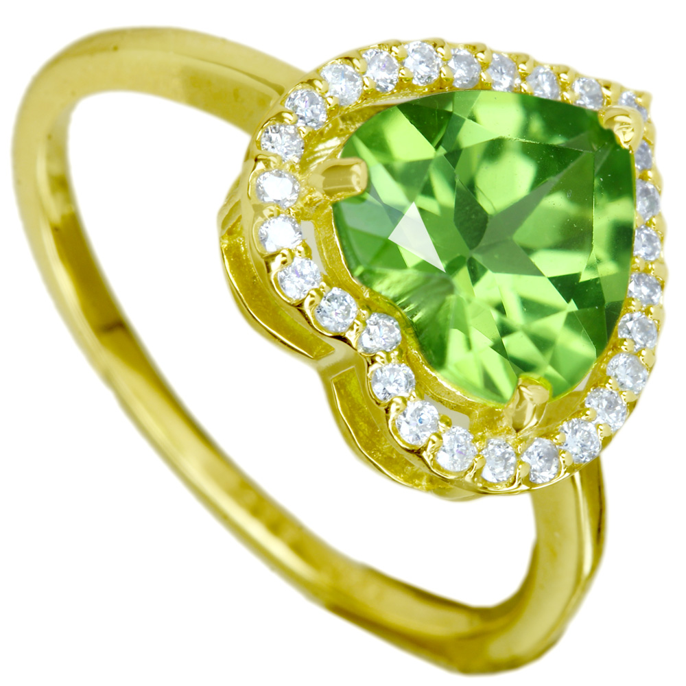 jewel planet 公式サイト / K18YG ペリドット 1.5ct ダイヤモンド 0.14 