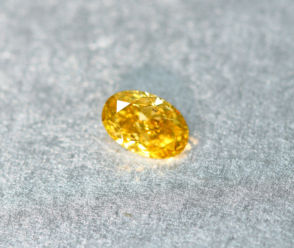 イェローダイヤモンドルース/F.V.YELLOW/0.082 0.081 ct.