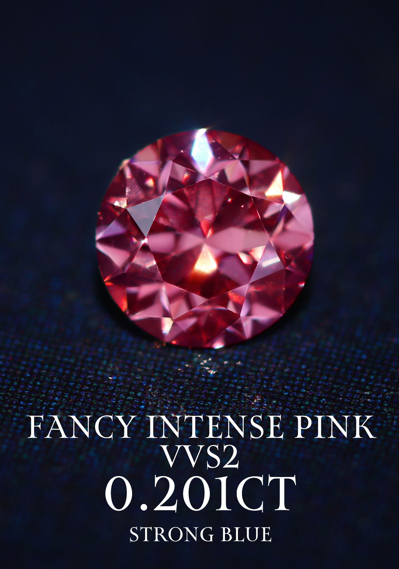 FANCY INTENSE PINK 0.116ct/OV/RT2218