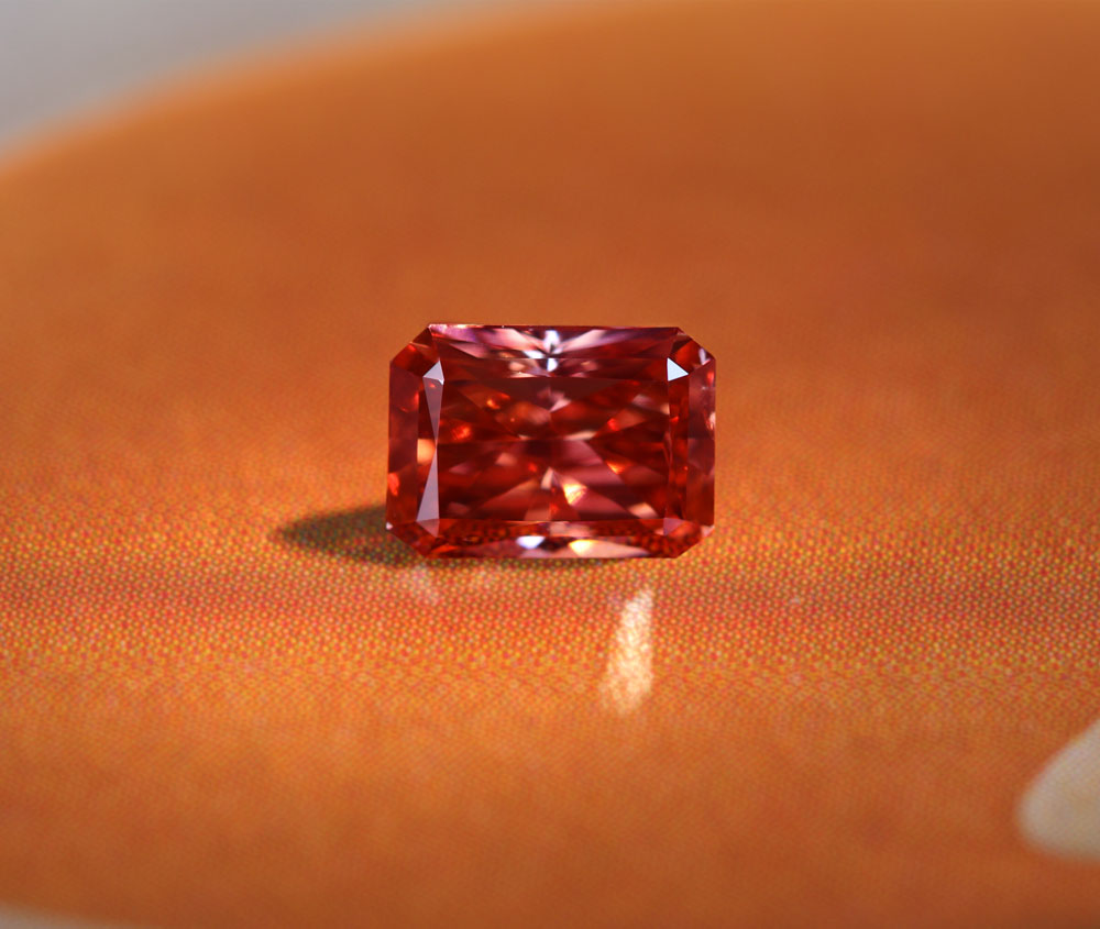 【代行販売】ピンクダイヤモンド 0.351ct FANCY DEEP BROWN ORANGY PINK SI-1 ルース