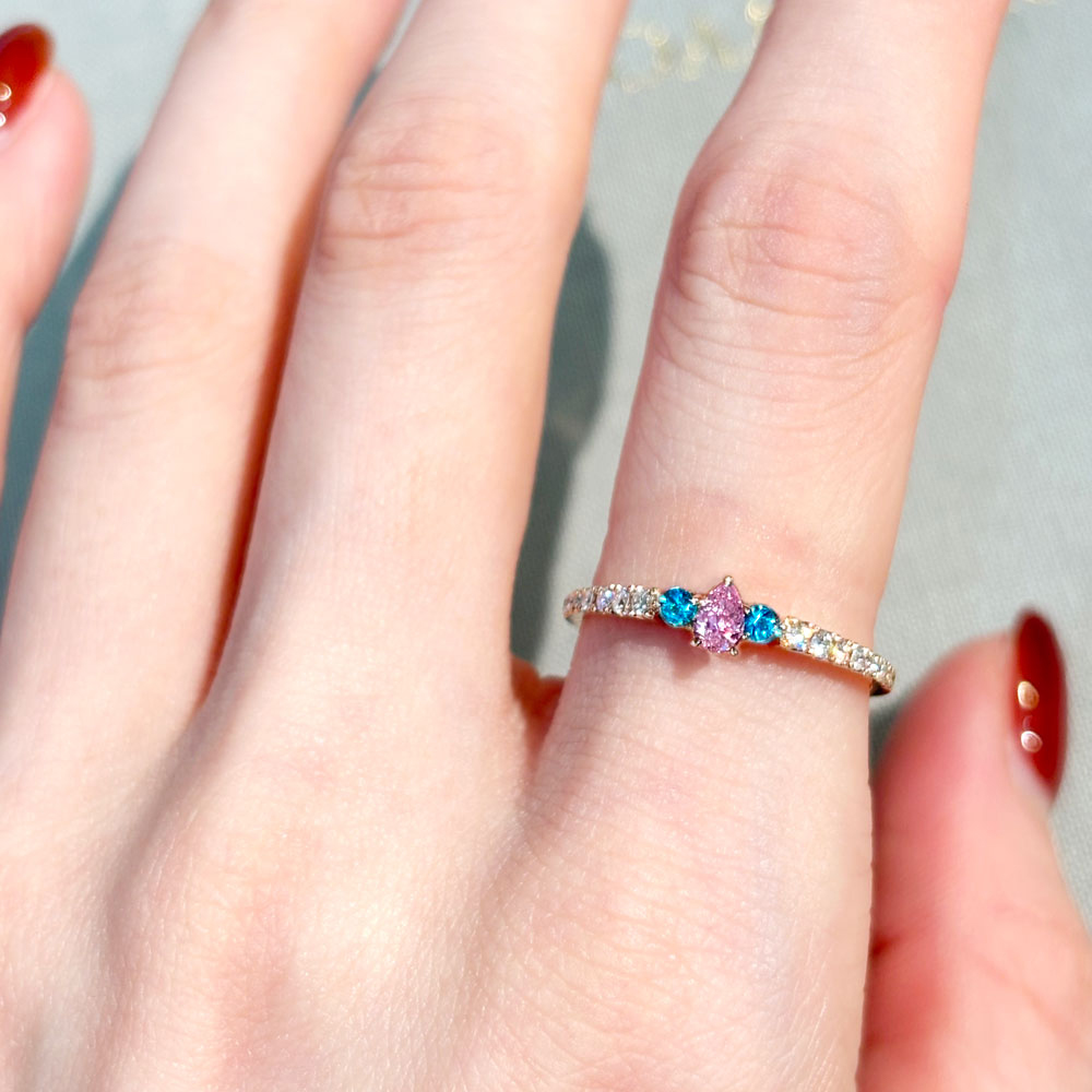 ピンクダイヤモンド リング