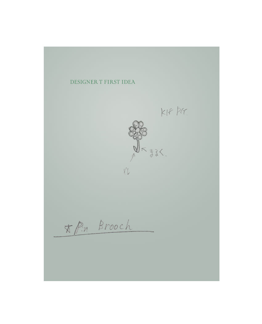 ピンクダイヤモンド ブローチ