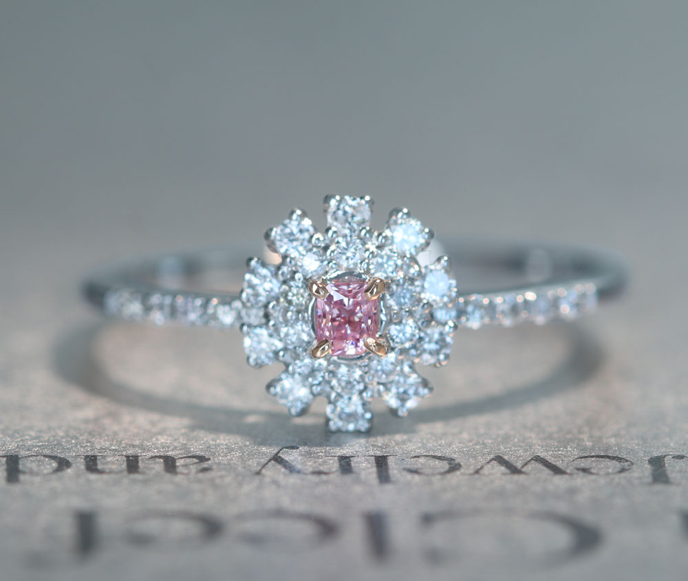 ピンクダイヤモンド リング