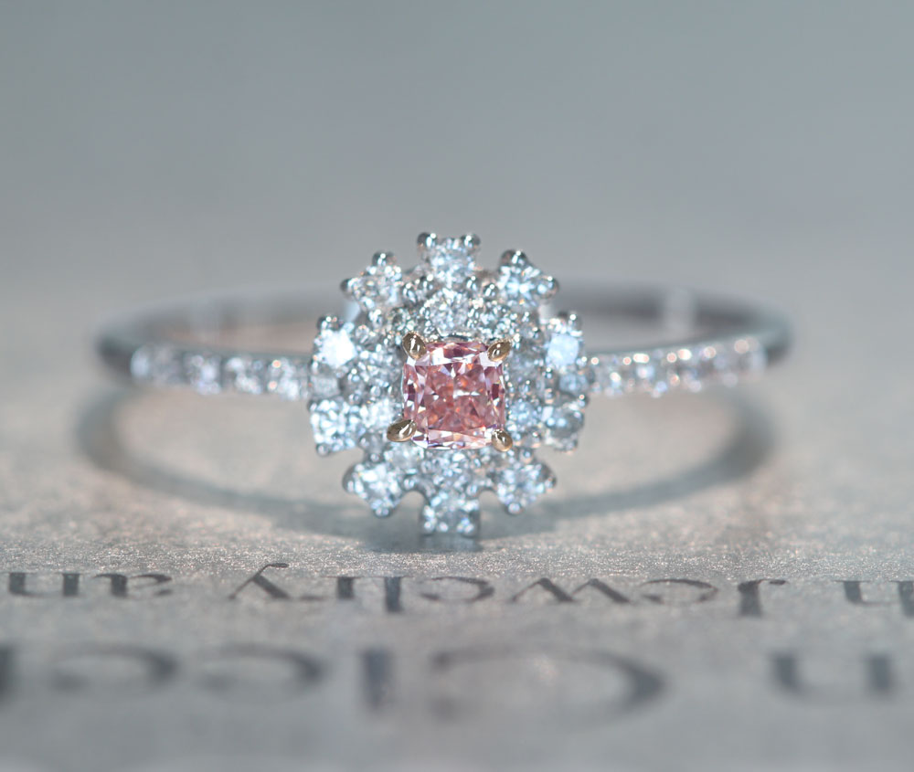 ピンクダイヤモンド リング