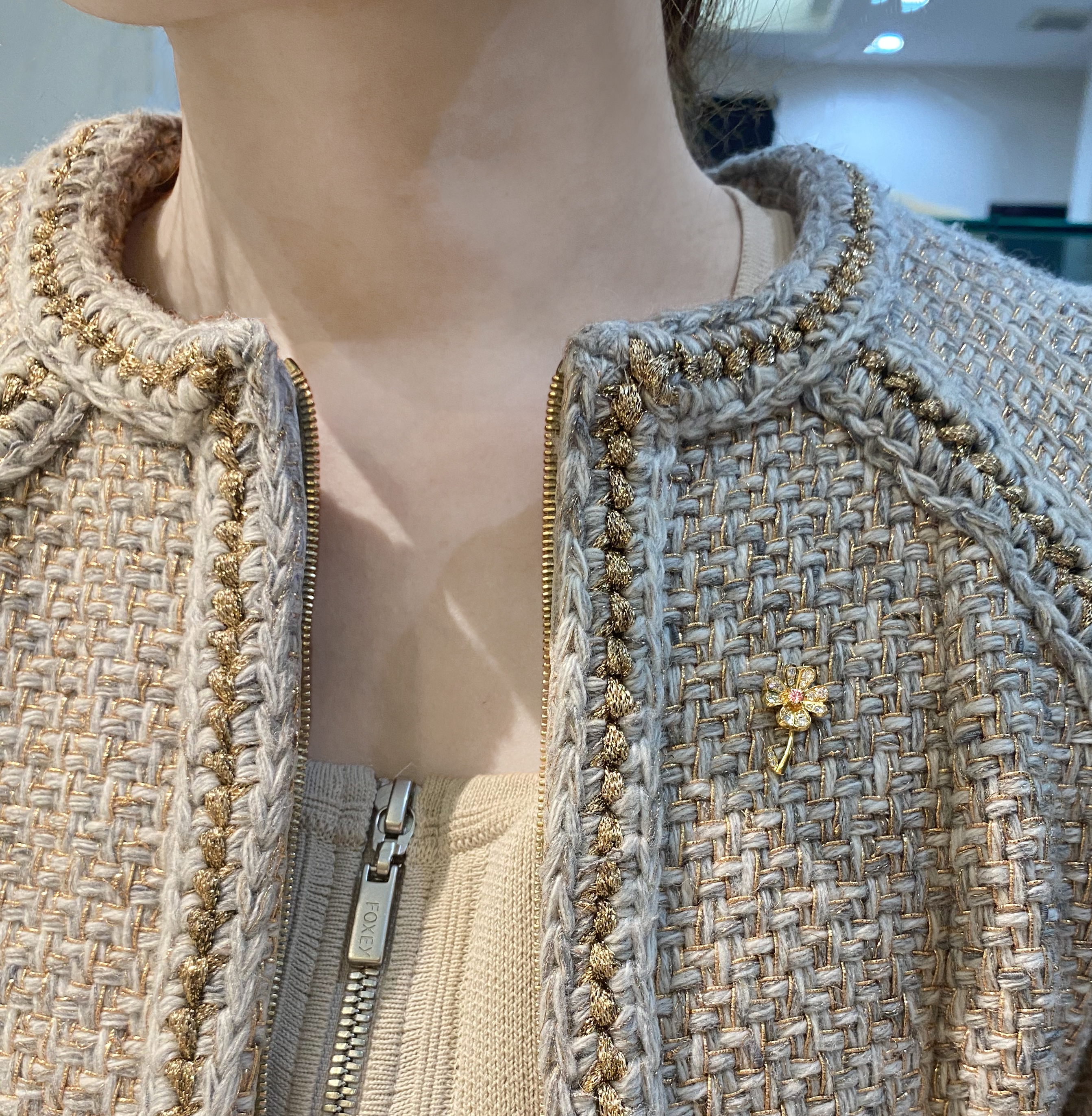 ピンクダイヤモンド ブローチ