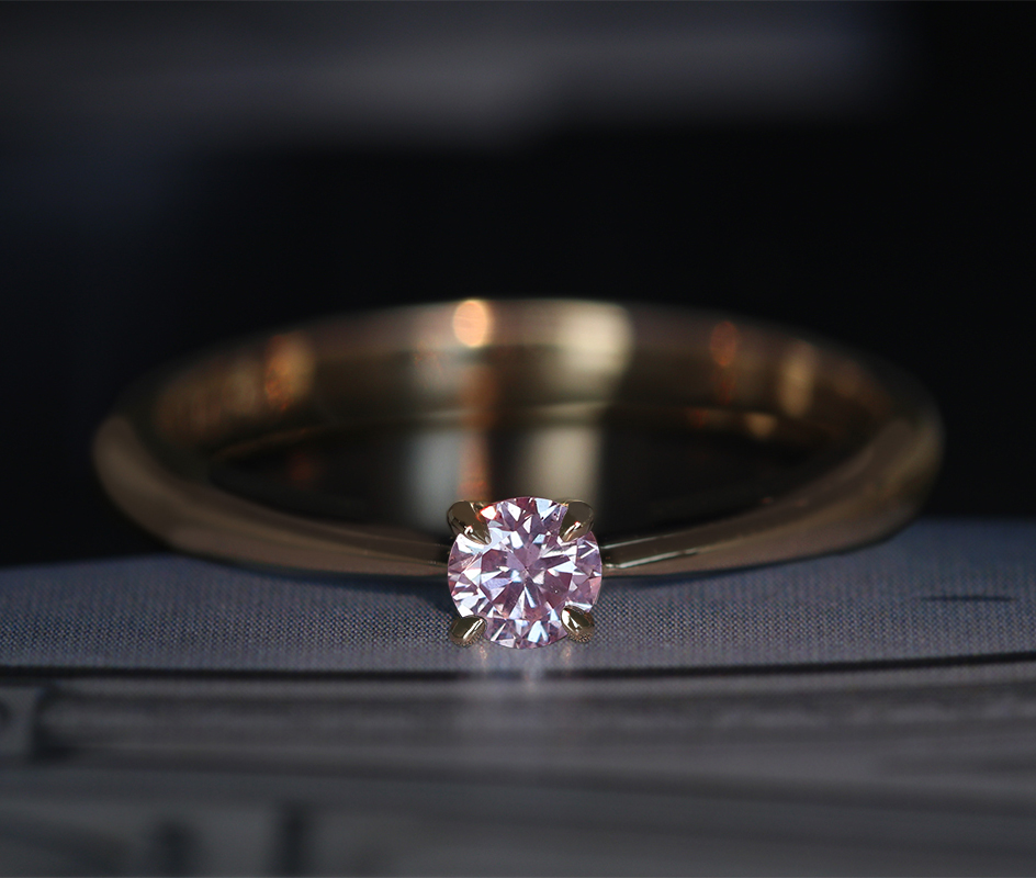 ピンクダイヤモンド リング