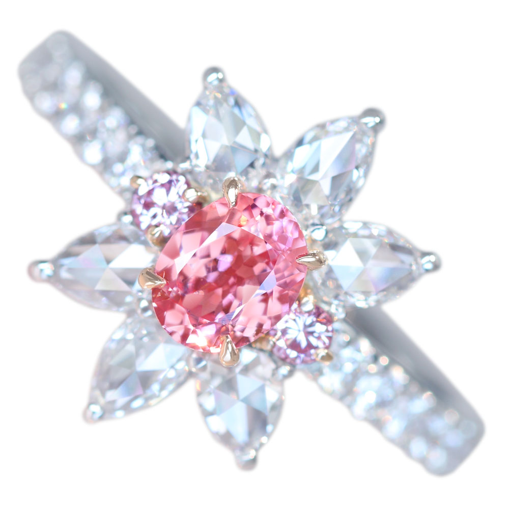 パパラチャサファイア リング