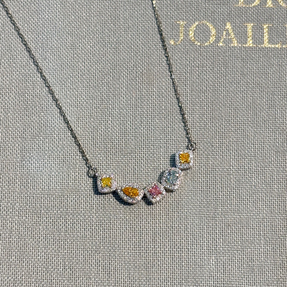 カラーダイヤモンド ネックレス