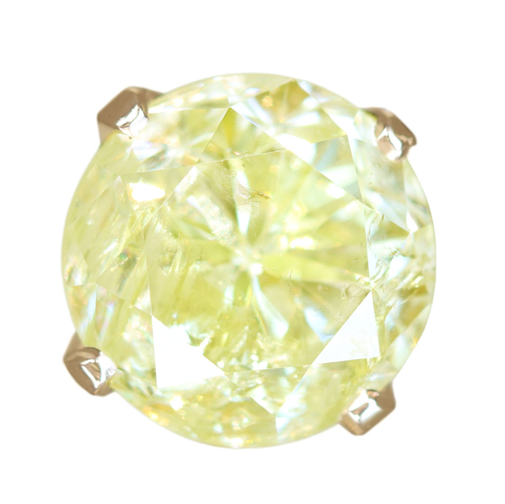 イエローダイヤモンド ピアス