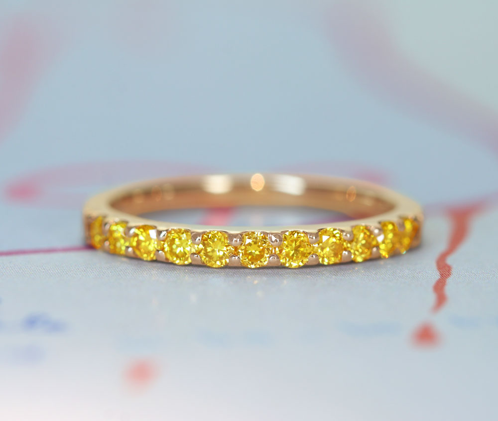 イエローダイヤモンド リング