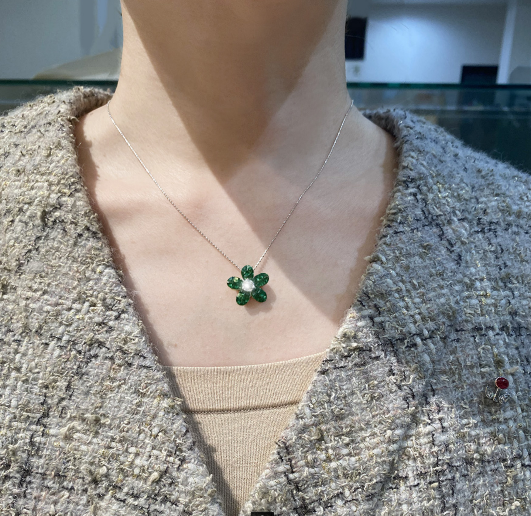 グリーンガーネット ペンダントトップ