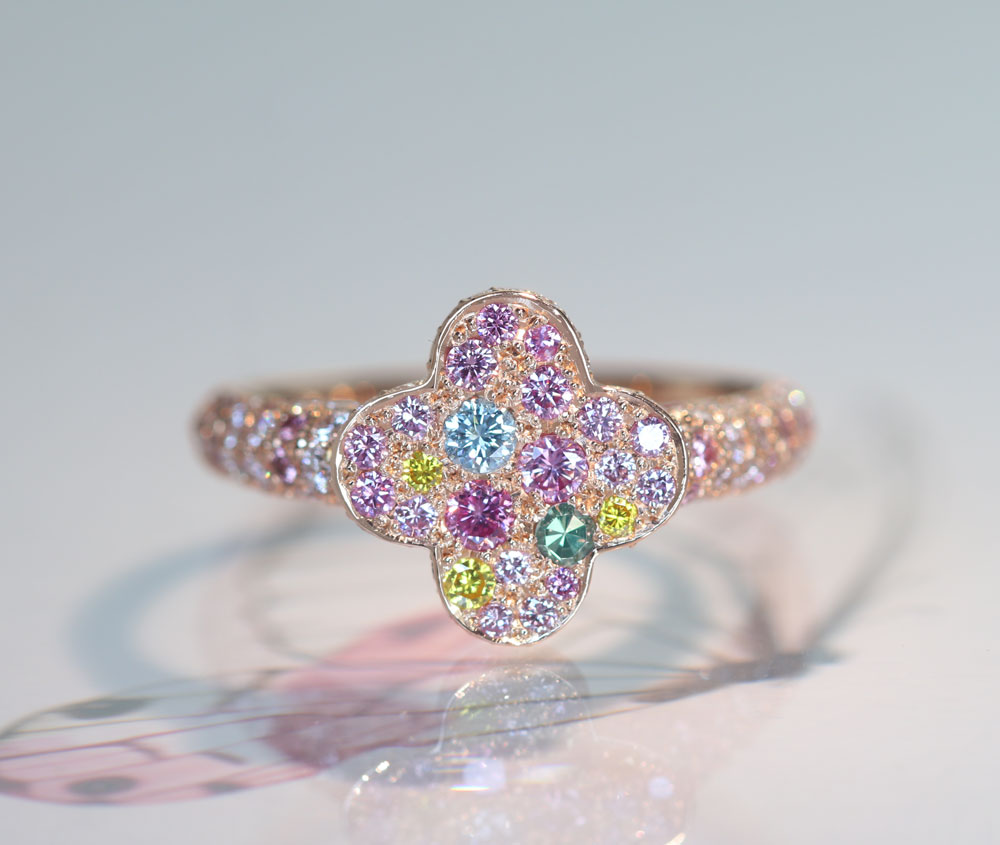カラーダイヤモンド リング