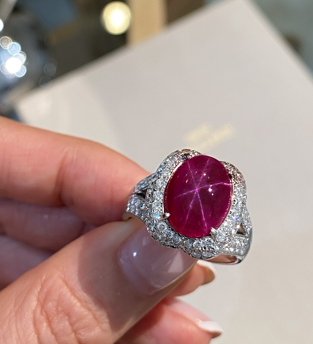 スターサファイア リング