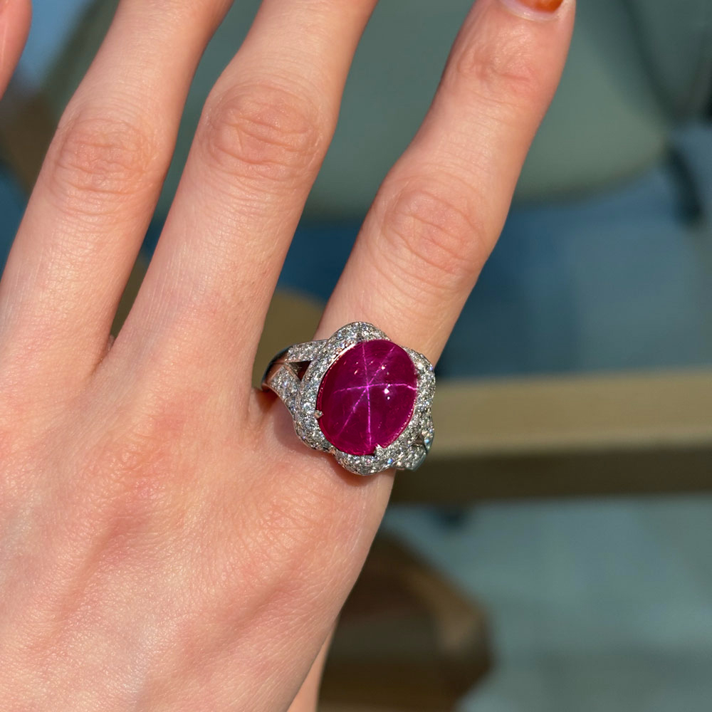 スターサファイア リング